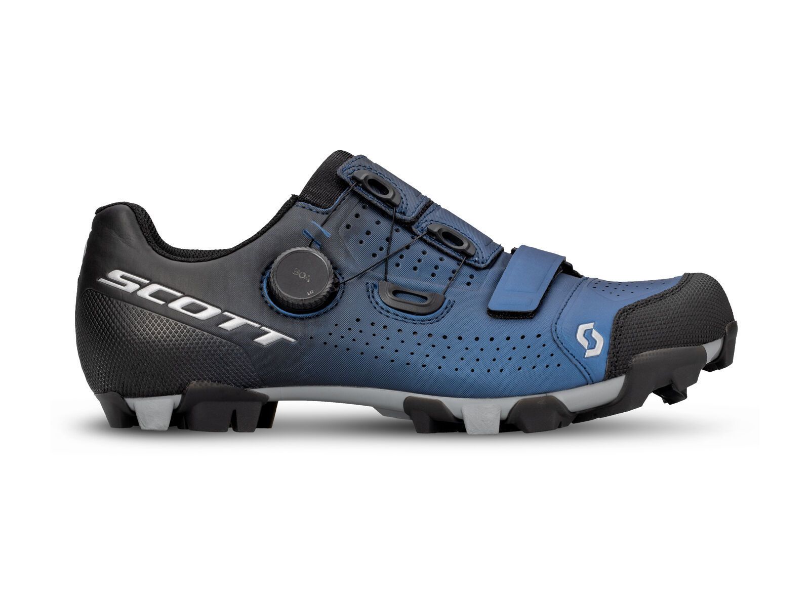 Scott MTB Team BOA Shoe, black fade/metallic blue - Bild 3