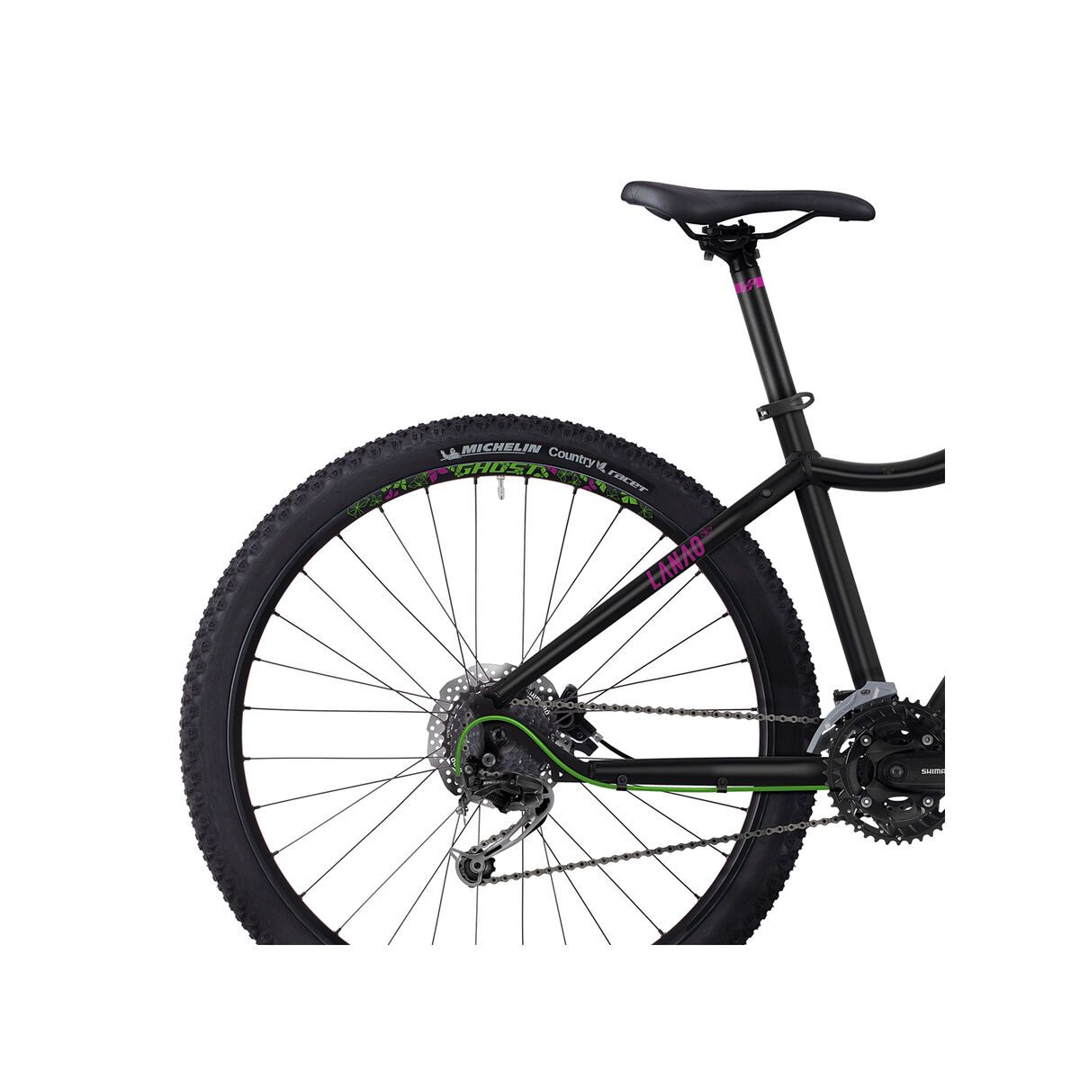 Ghost Lanao 3 AL 27.5, night black/riot green/fuchsia pink - Bild 5
