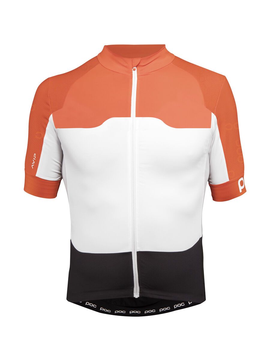 POC AVIP SS Ceramic Jersey, zink orange/hydrogen white - Bild 1