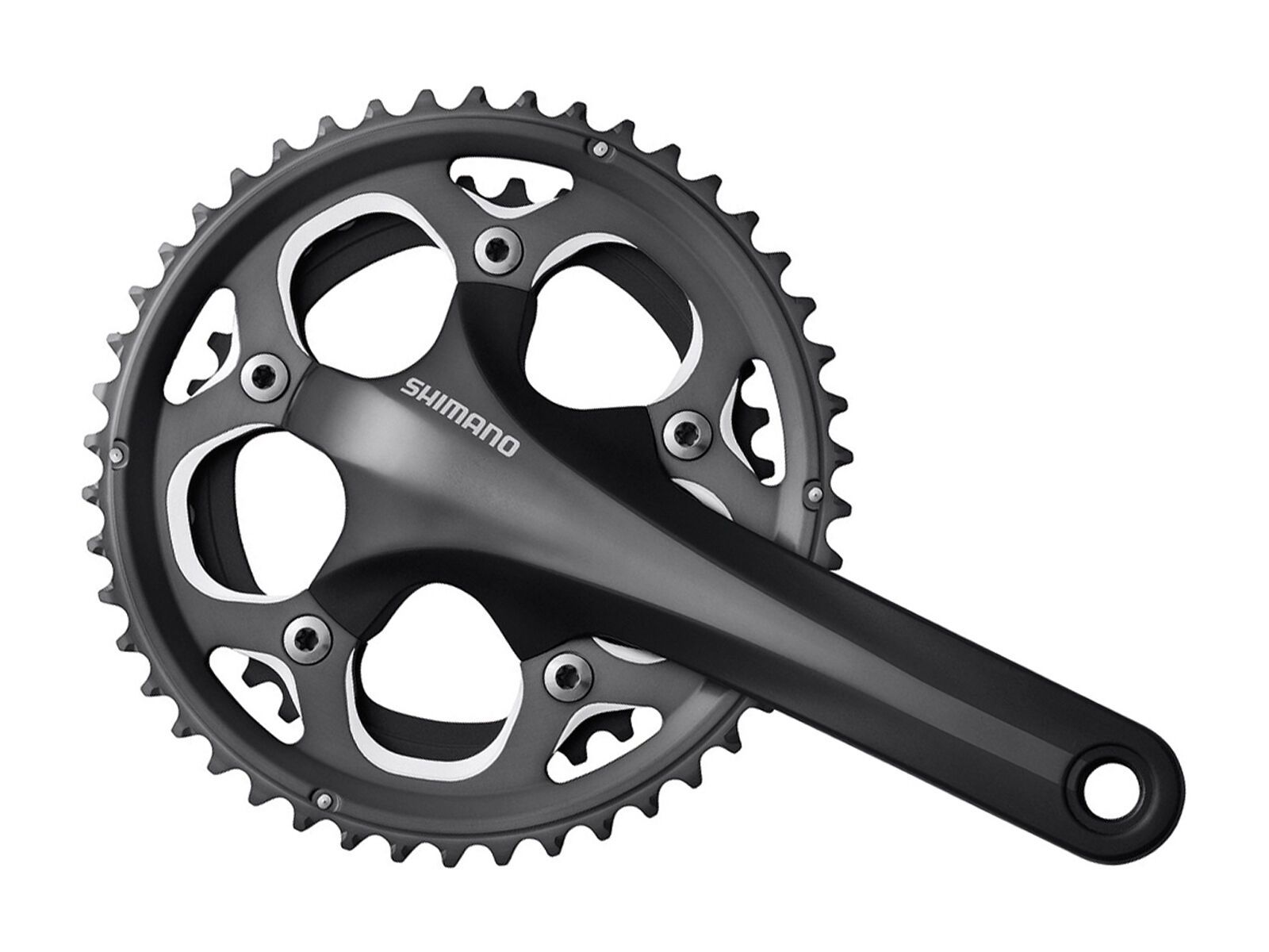 Shimano Kurbelgarnitur Cyclocross FC-CX70 2x10 - 46/36, glossy grey - Bild 1