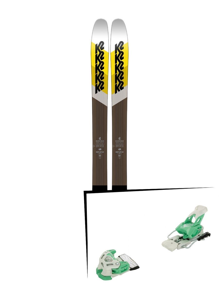 Set: K2 SKI Marksman 2018 + Tyrolia Attack 12 solid white mint - Bild 1
