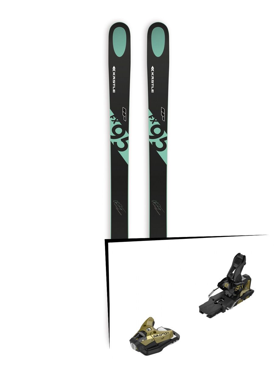 Set: Kästle FX95 HP 2019 + Salomon STH2 WTR 16 gold/black - Bild 1