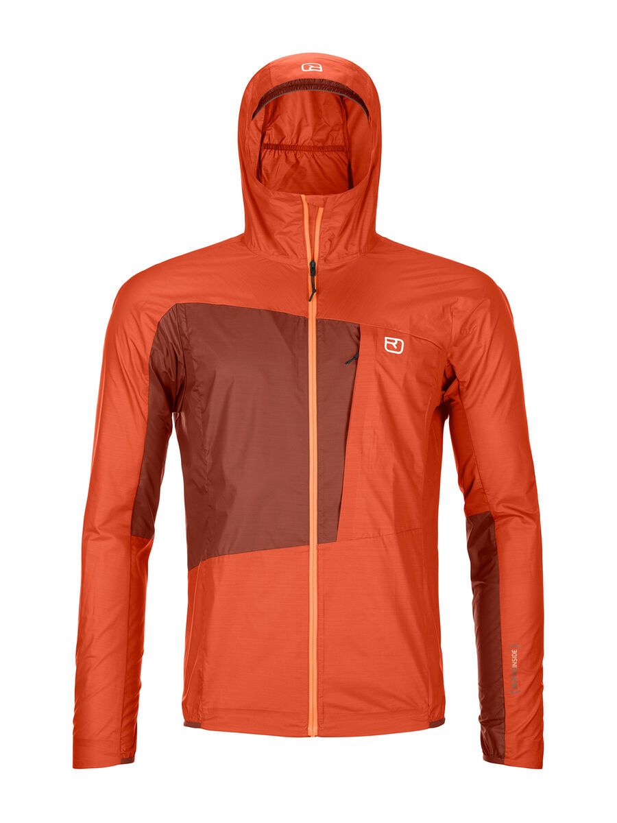 Ortovox Merino Protect Windbreaker Jacket M, desert orange - Bild 1