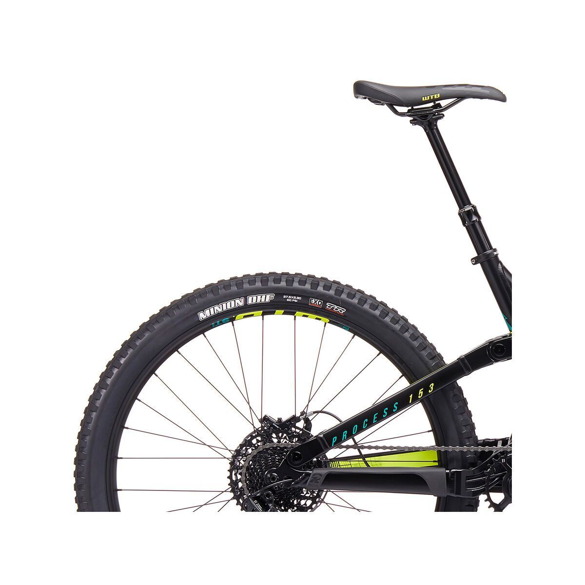 Kona Process 153 27.5, matt black w/ gloss emerald green & yellow decals - Bild 6