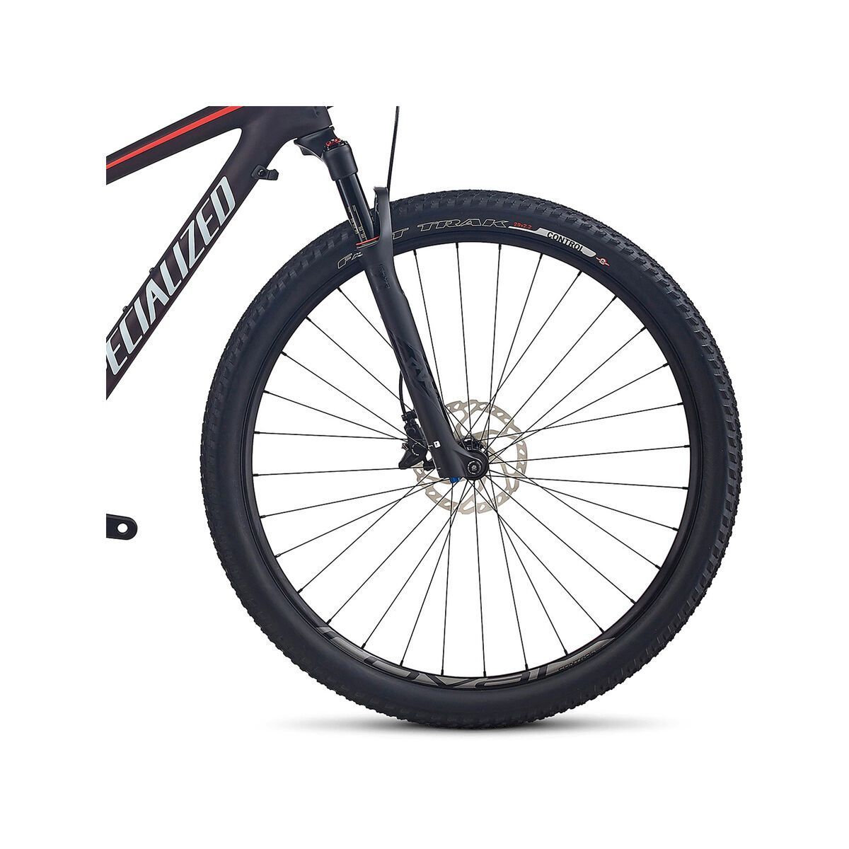 Specialized Woman's Epic HT Expert Carbon 29 World Cup, red flake tint carbon/nordic red/baby blue - Bild 2