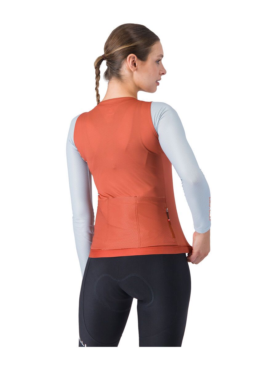 Castelli Corretto W Long Sleeve Jersey, paprika/winter sky - Bild 2