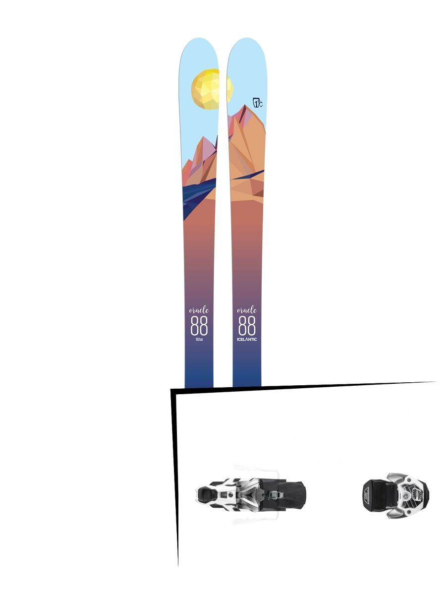 Set: Icelantic Oracle 88 2018 + Atomic Warden MNC 13 gun metal/white - Bild 1