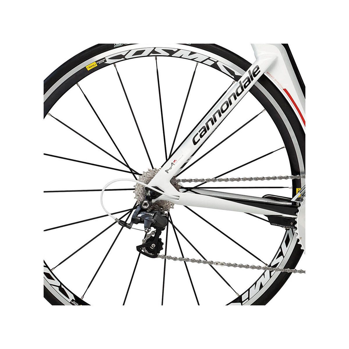 Cannondale Slice RS Ultegra, magnesium white w/ jet black and race red gloss - Bild 3