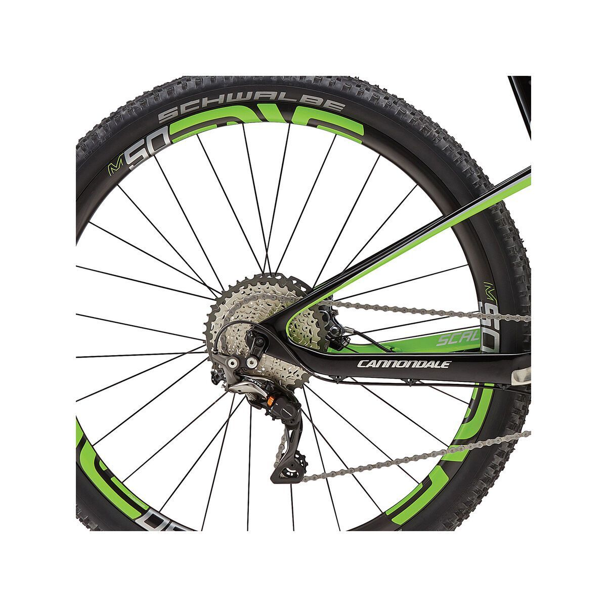 Cannondale Scalpel-Si Race 27.5, black/green - Bild 4
