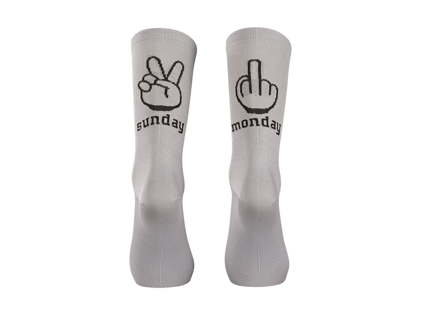 Northwave Sunday Monday Sock, light grey/forest green - Bild 1