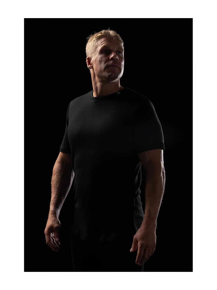 Woolf Merino Heisen Performance Tee, black - Bild 1
