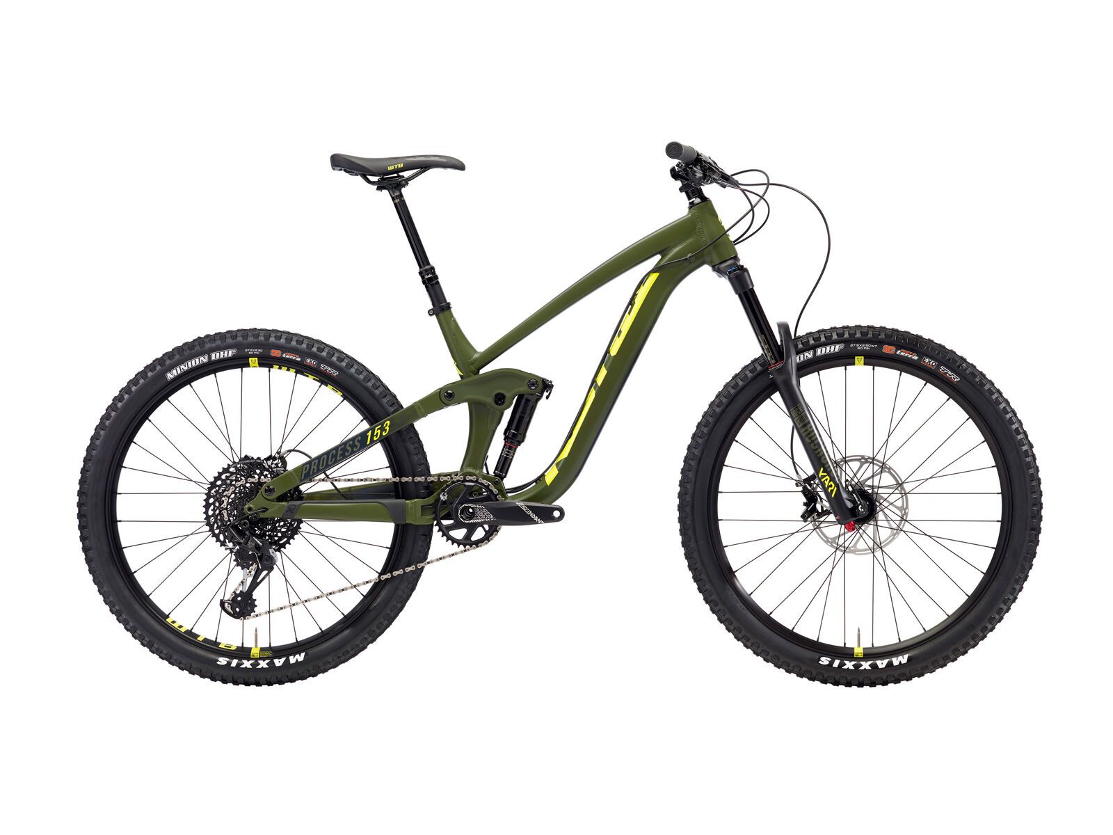 Kona Process 153 AL/DL 27.5, matt olive w/ charcoal & yellow decals - Bild 1