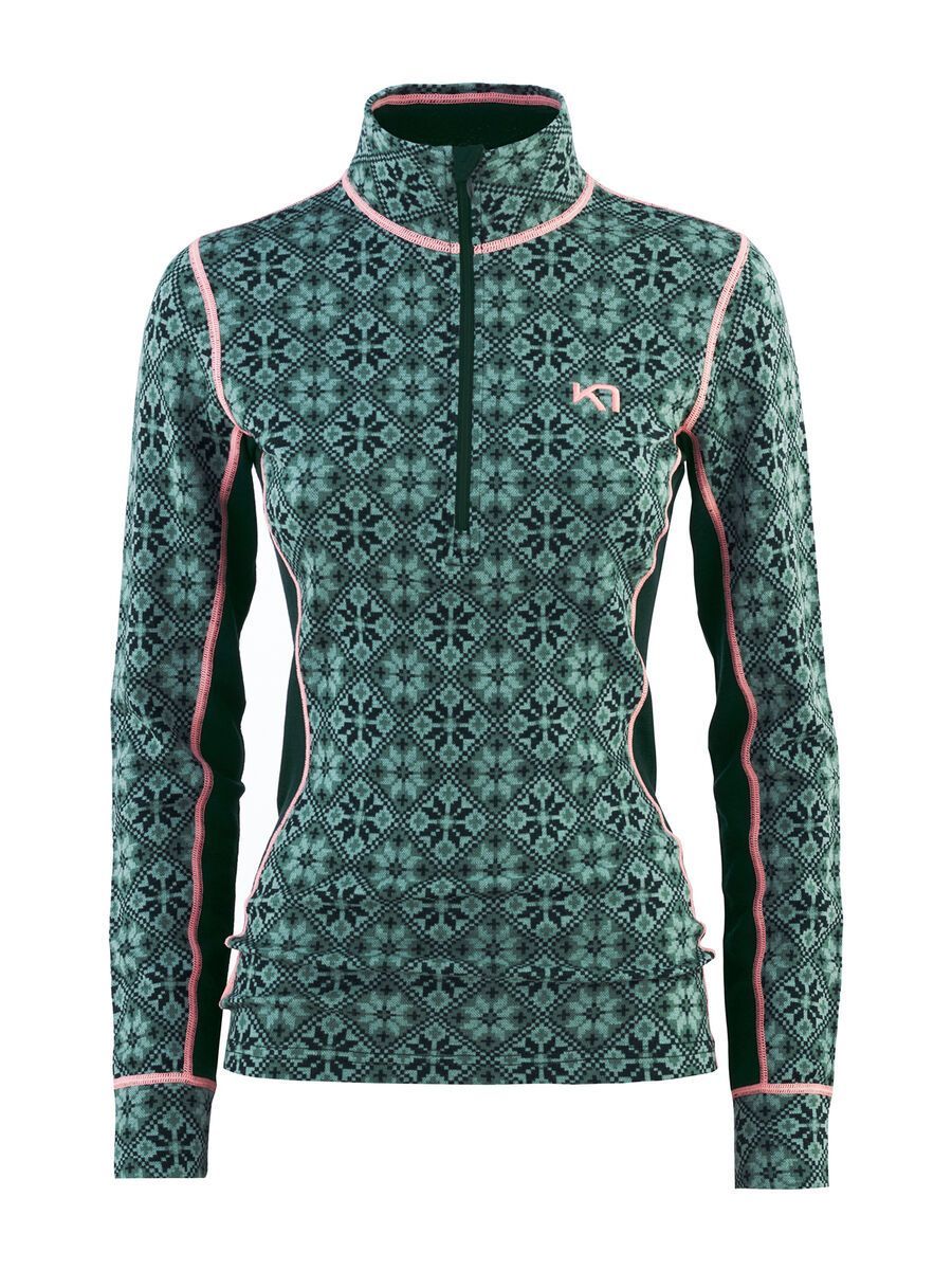 Kari Traa Rose Wool Half-Zip Base Layer Top, murk - Bild 1