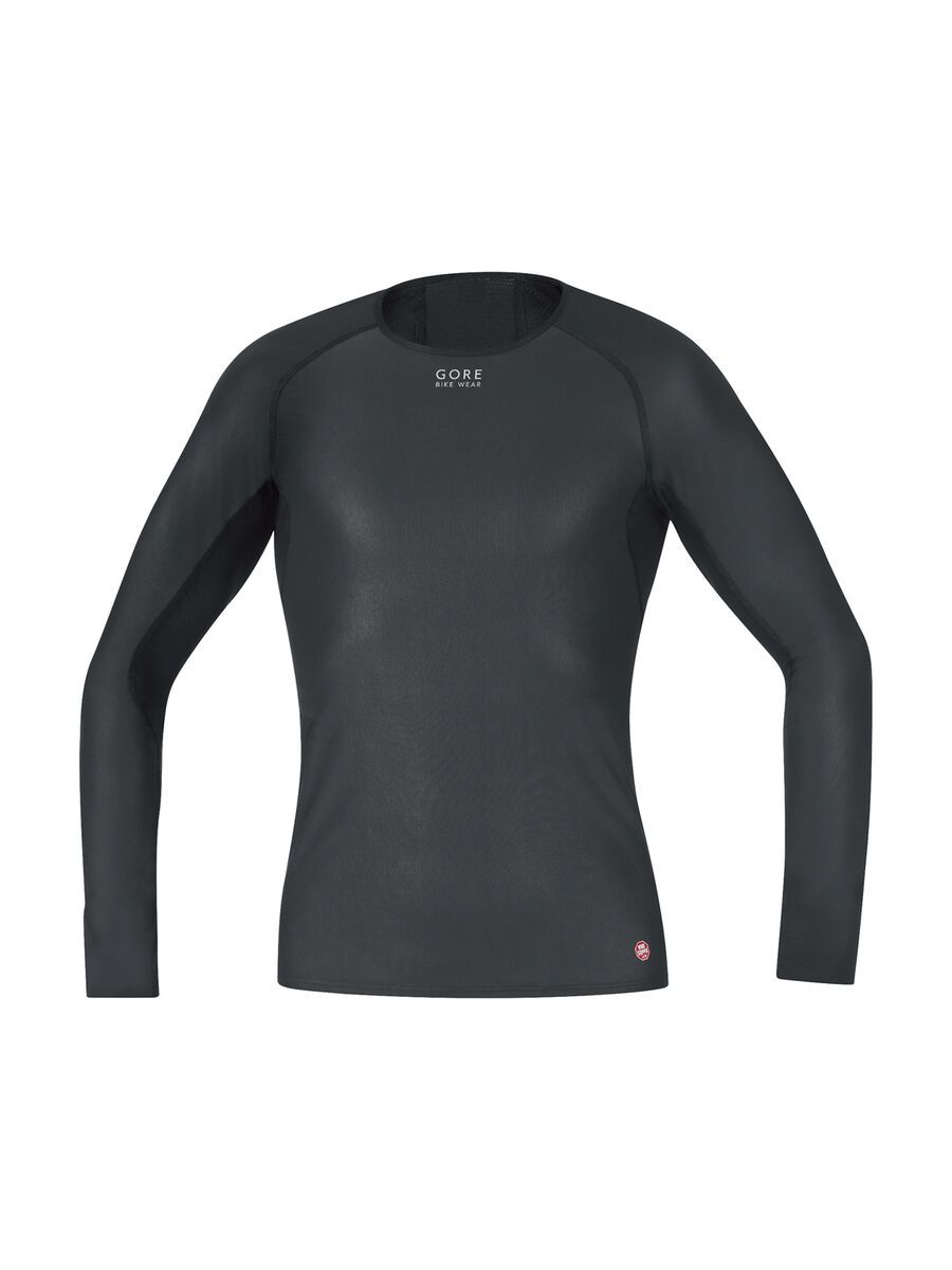 Gore Bike Wear Base Layer Windstopper Shirt Lang, black - Bild 1