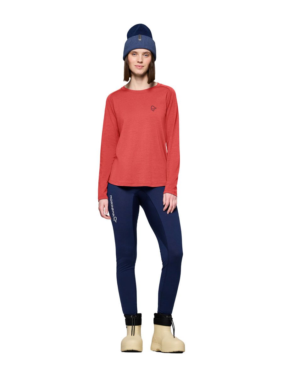 Norrona femund pureUll Long Sleeve W's, baked apple - Bild 4