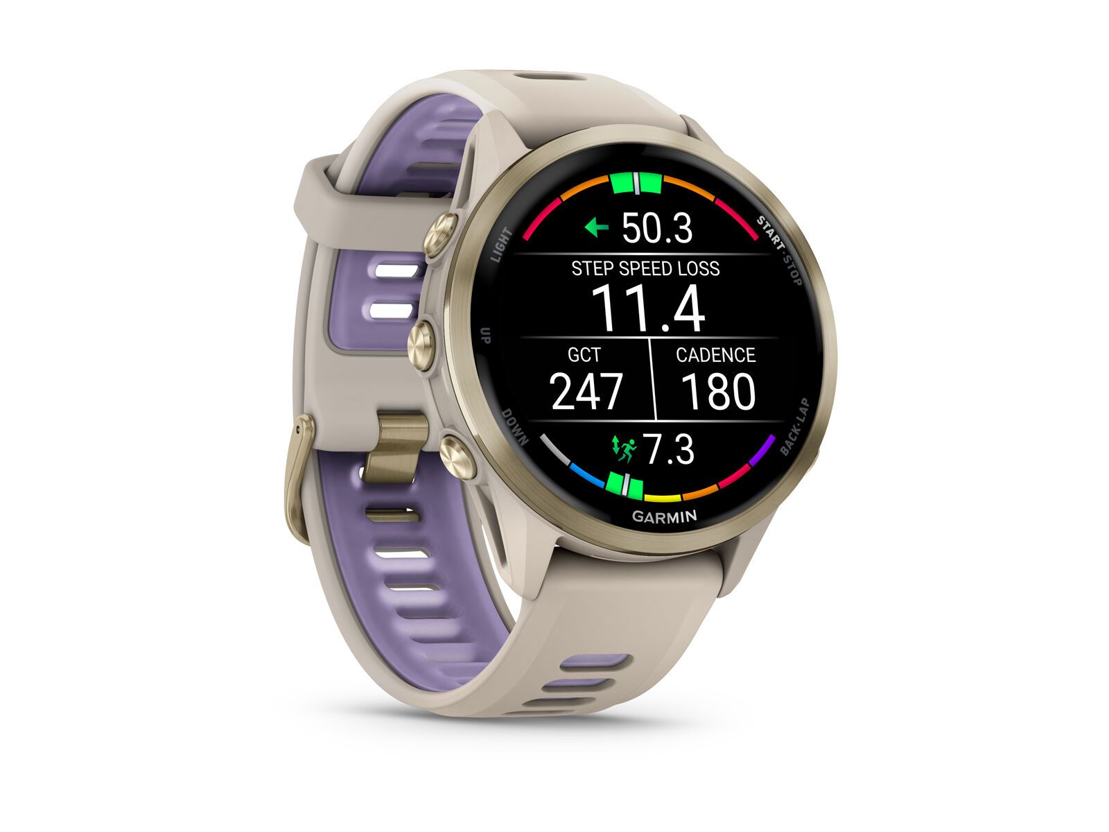 Garmin Forerunner 970, gray/softgold titan - Bild 5