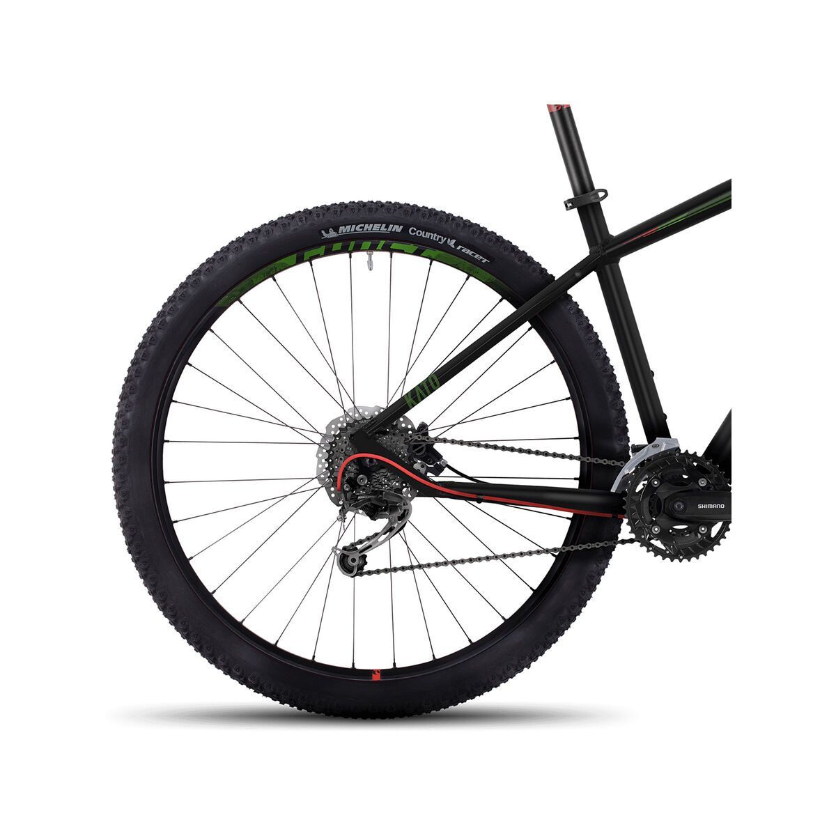 Ghost Kato 3 AL 29, night black/riot green/neon red - Bild 4