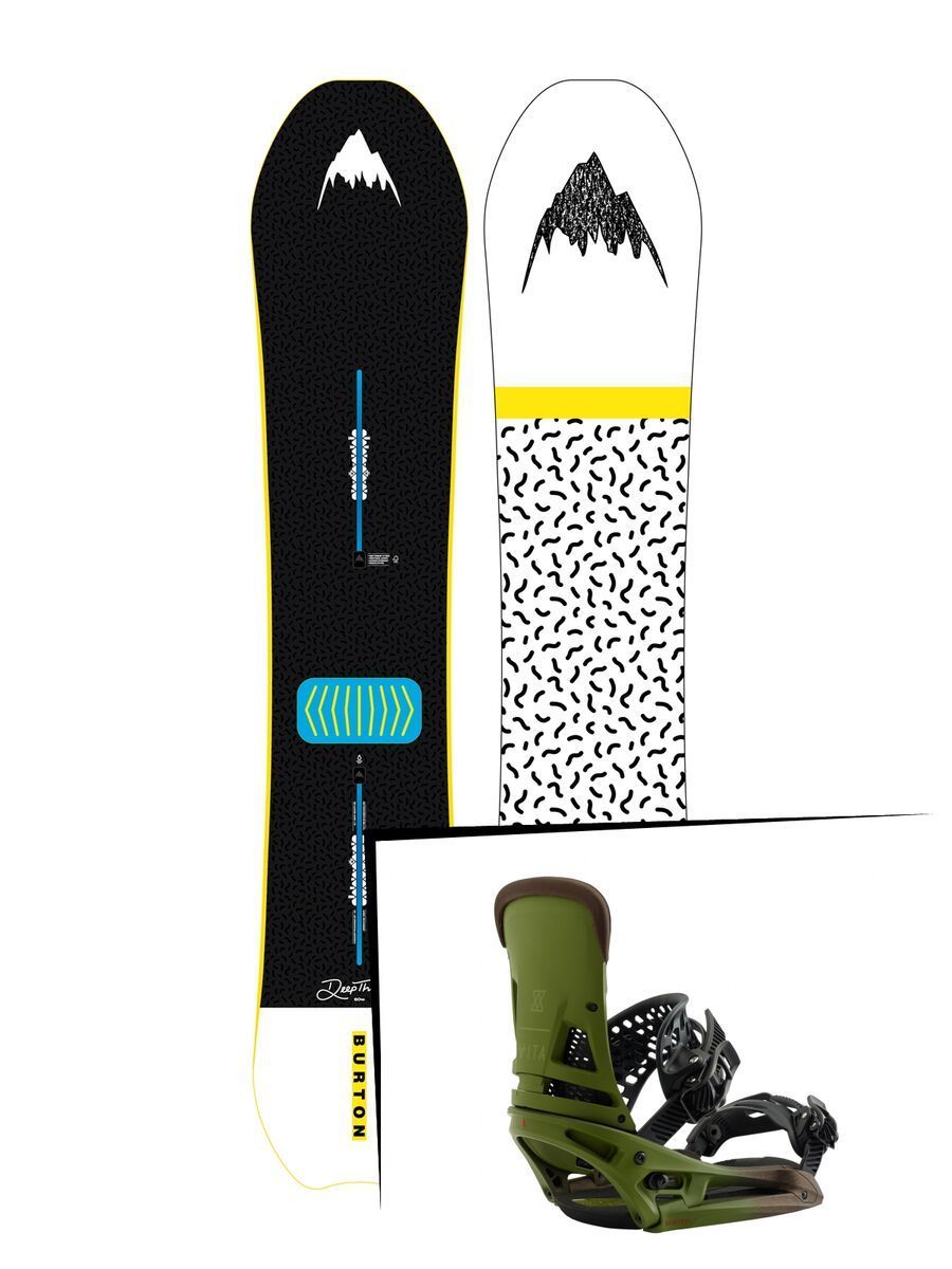 Set: Burton Deep Thinker 2019 +  Malavita EST (2218372S) - Bild 1