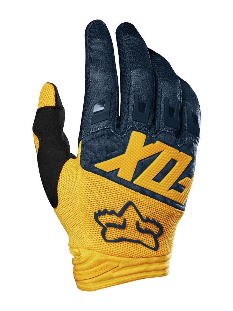 Fox Dirtpaw Glove, navy/yellow - Bild 1