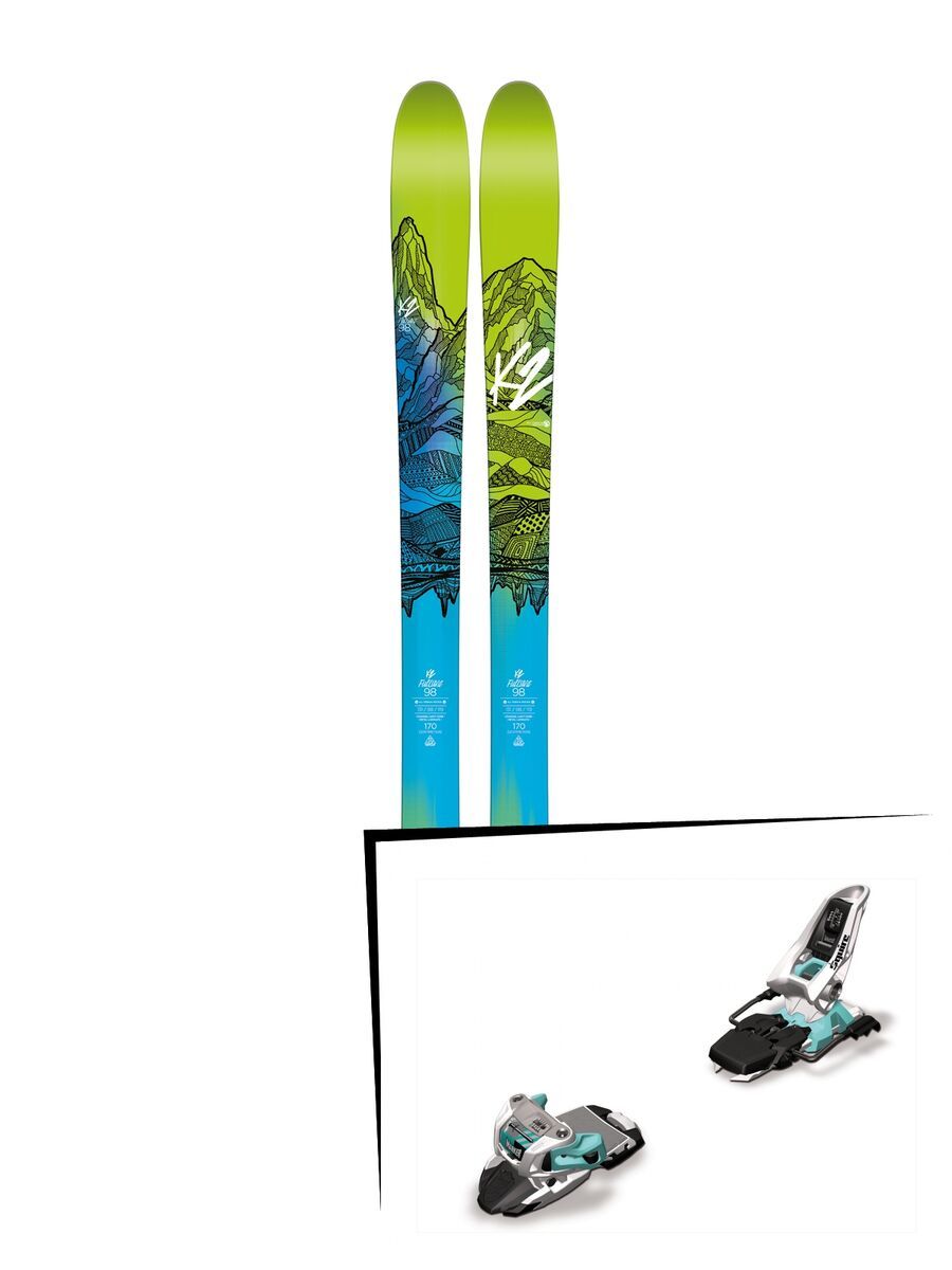 K2 SKI Set: FulLUVit 98 Ti 2016 + Marker Squire 11 - Bild 1