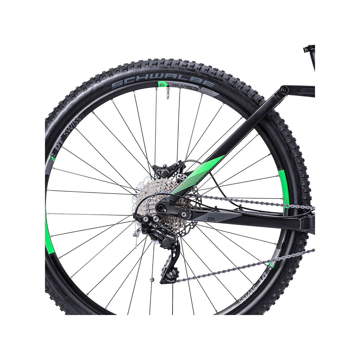 Cube Stereo Hybrid 120 HPA Race 29, black/grey/neongreen - Bild 4