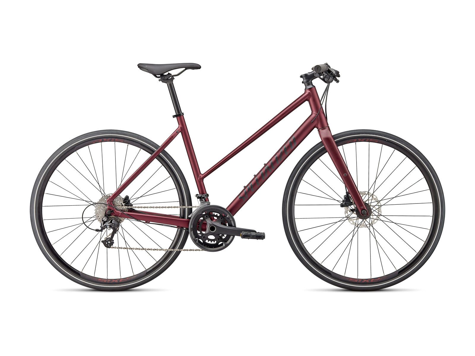 Specialized Sirrus 3.0 Step-Through, satin maroon/gloss maroon/satin black reflective - Bild 1
