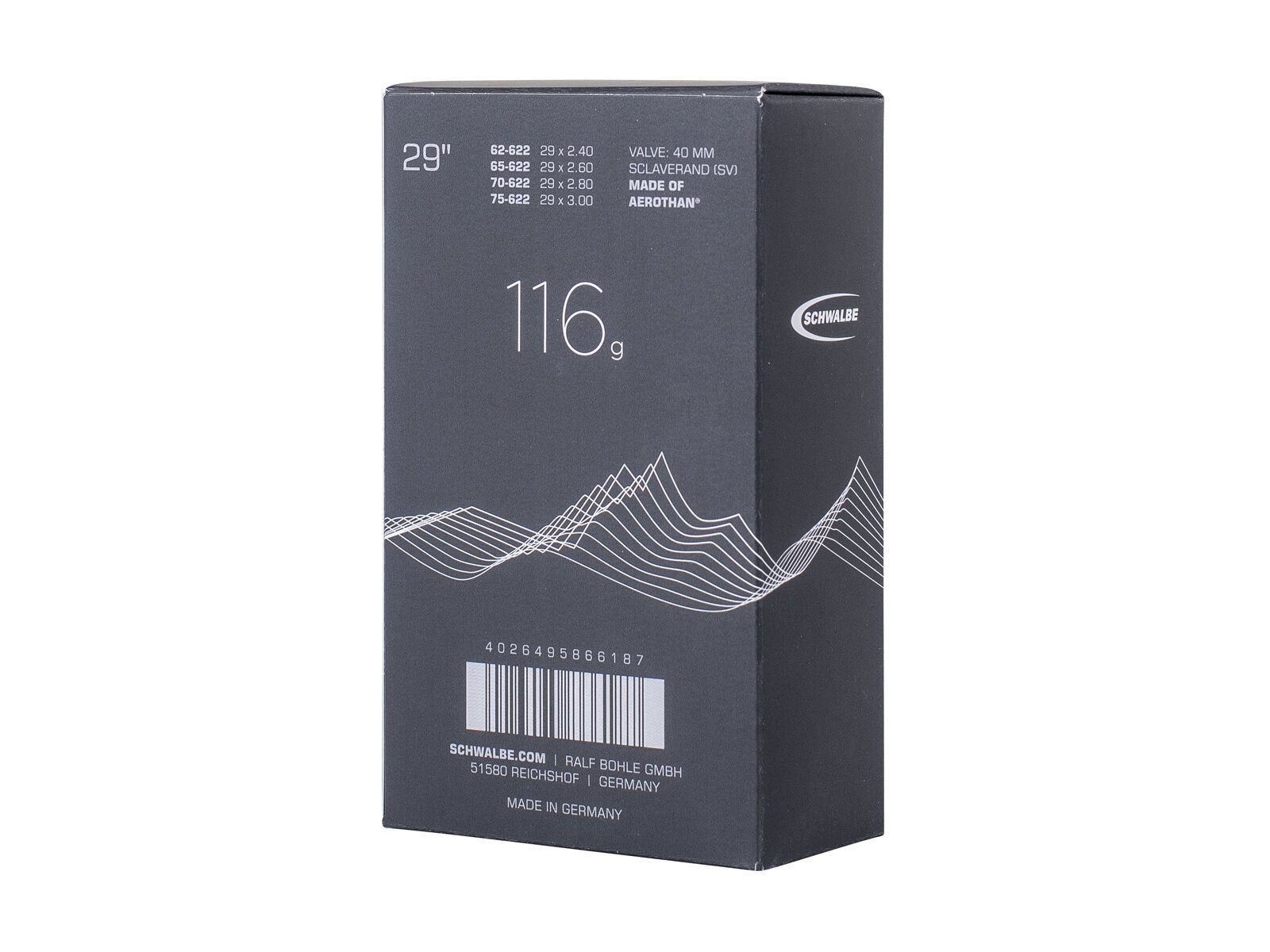 Schwalbe Aerothan Tube SV 19FE 29 MTB+ - 62/75-622 - Bild 2