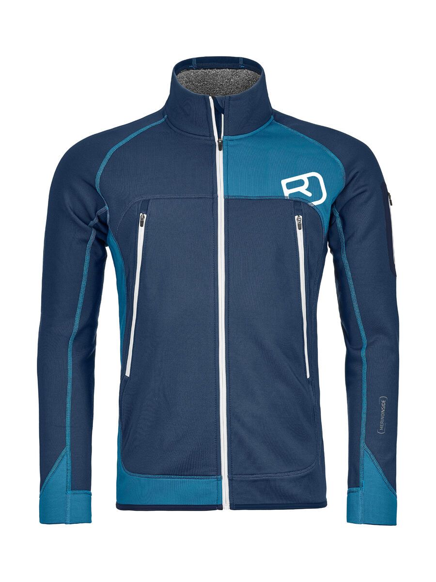 Ortovox Merino Fleece Plus Jacket M, night blue - Bild 1