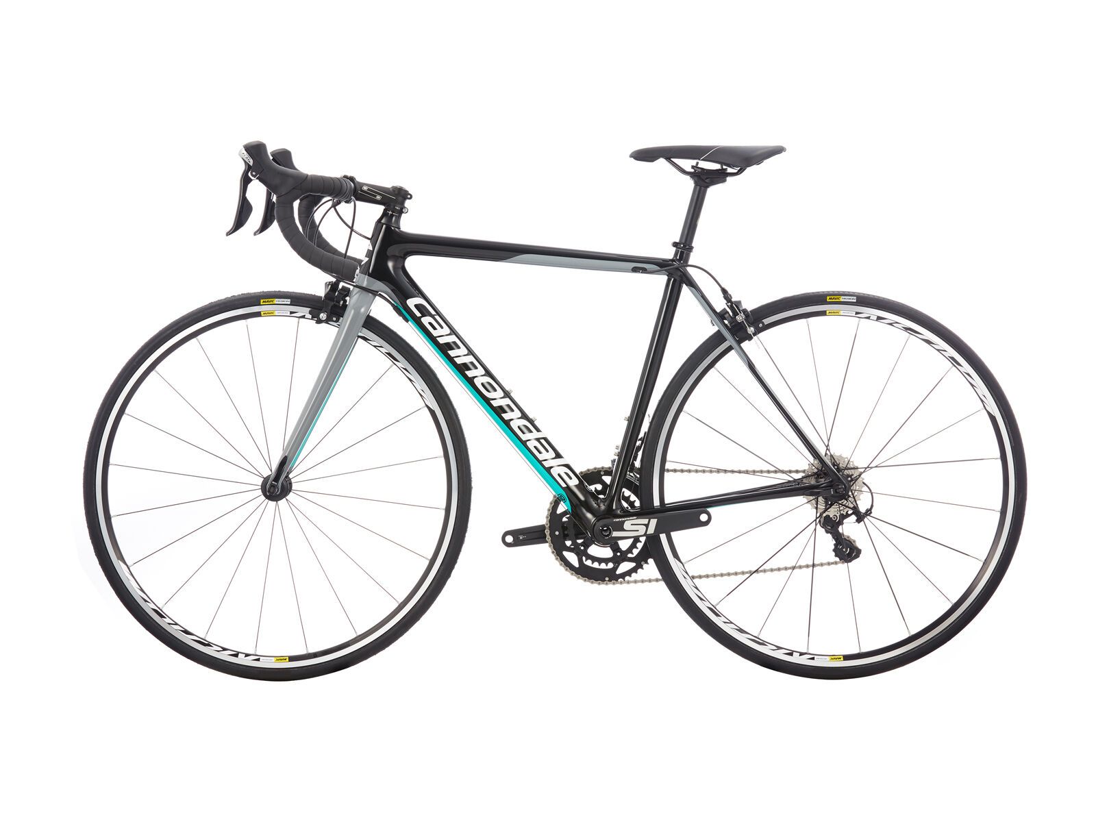 Cannondale SuperSix Evo Women's 105, jet black w/turquoise and cashmere - gloss (BLK) - Bild 5