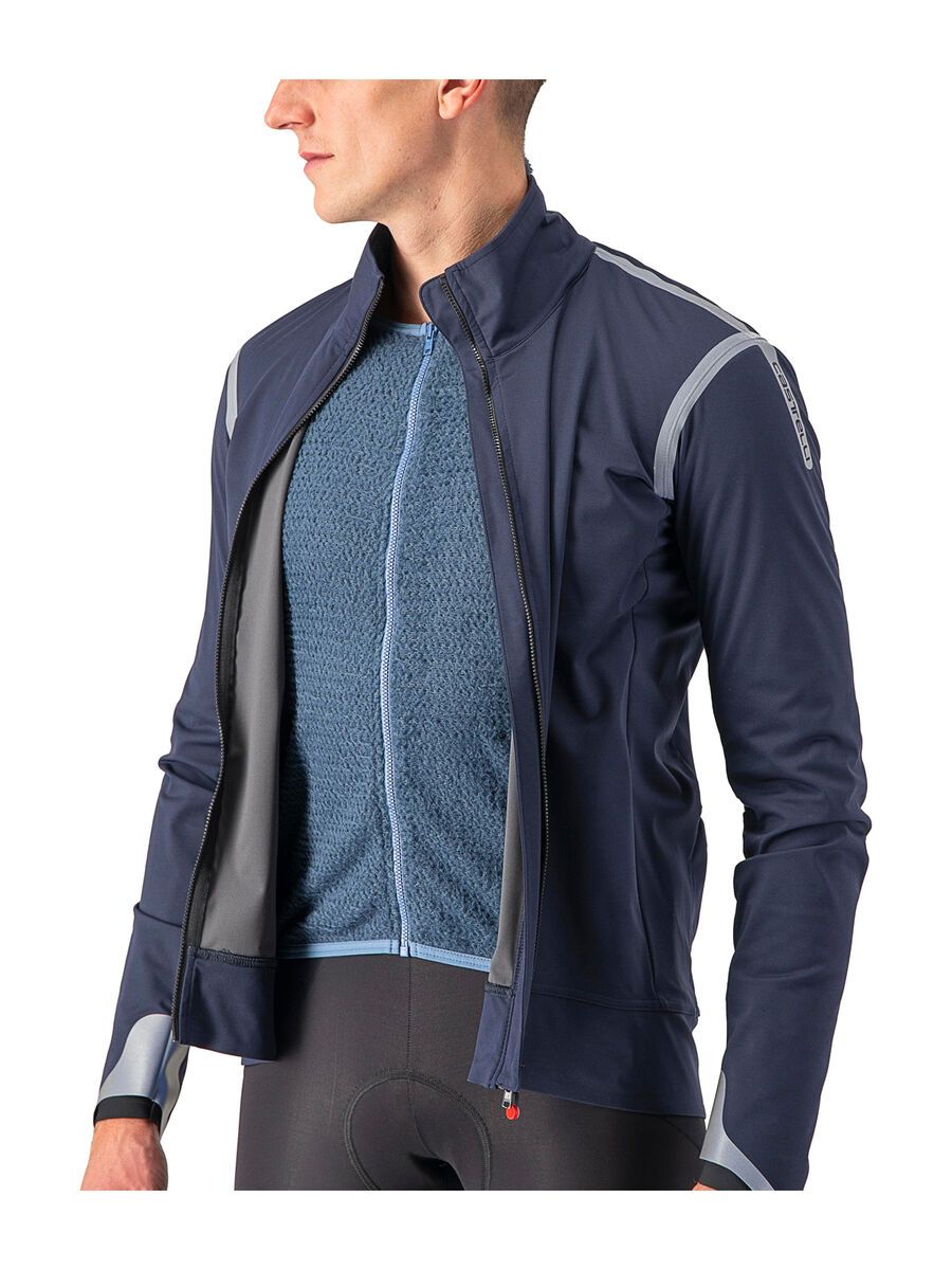 Castelli Alpha Ultimate Insulated Jacke, savile blue/silver reflex-steel blue - Bild 7