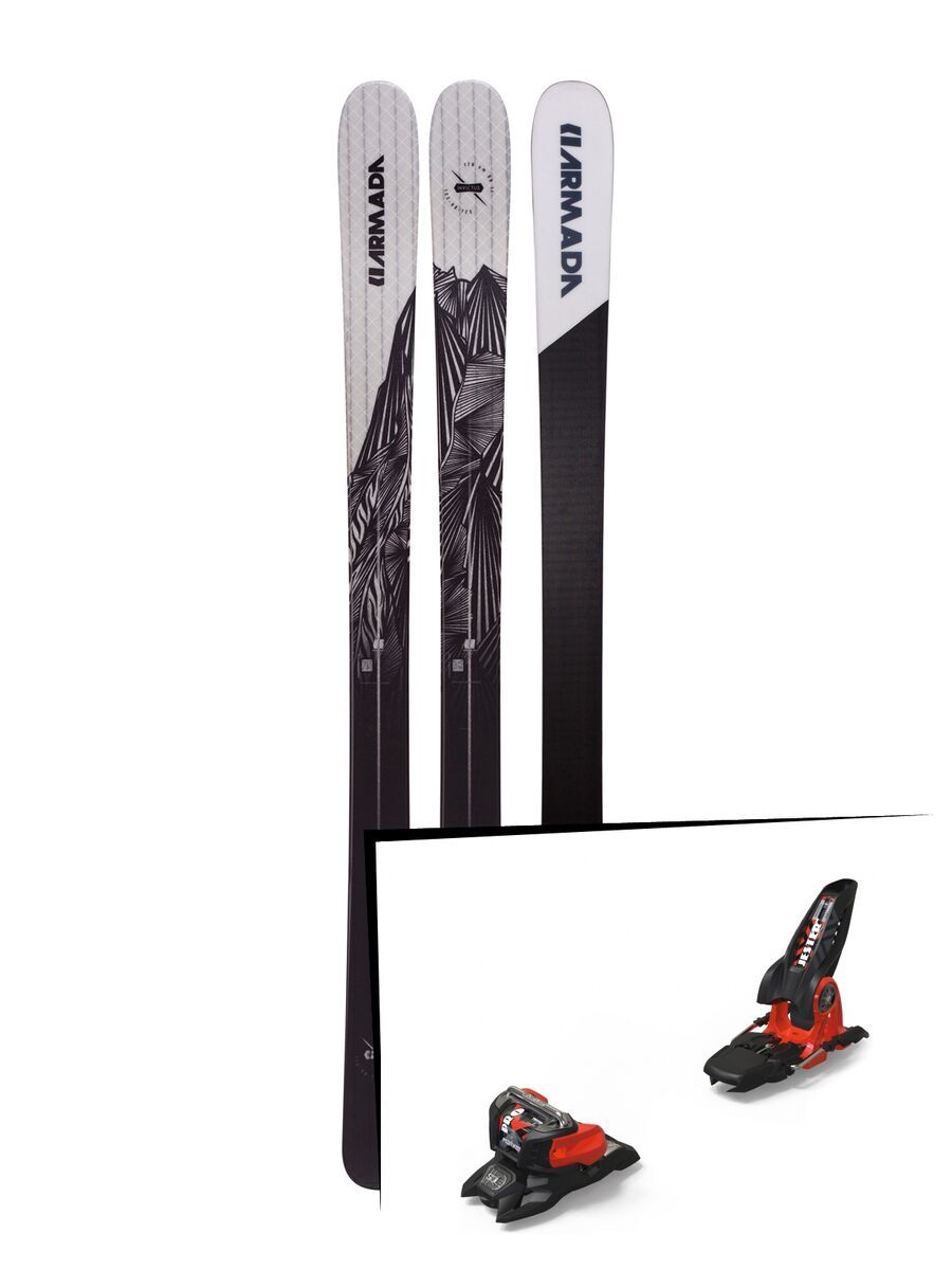 Set: Armada Invictus 99 Ti 2019 + Marker Jester 18 Pro ID black/flo-red - Bild 1