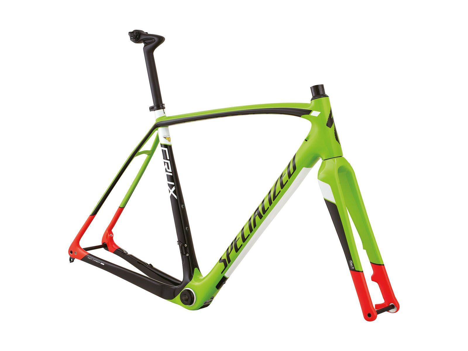Specialized CruX Pro Frameset, gloss monster green/rocket red/tarmac black/white - Bild 1