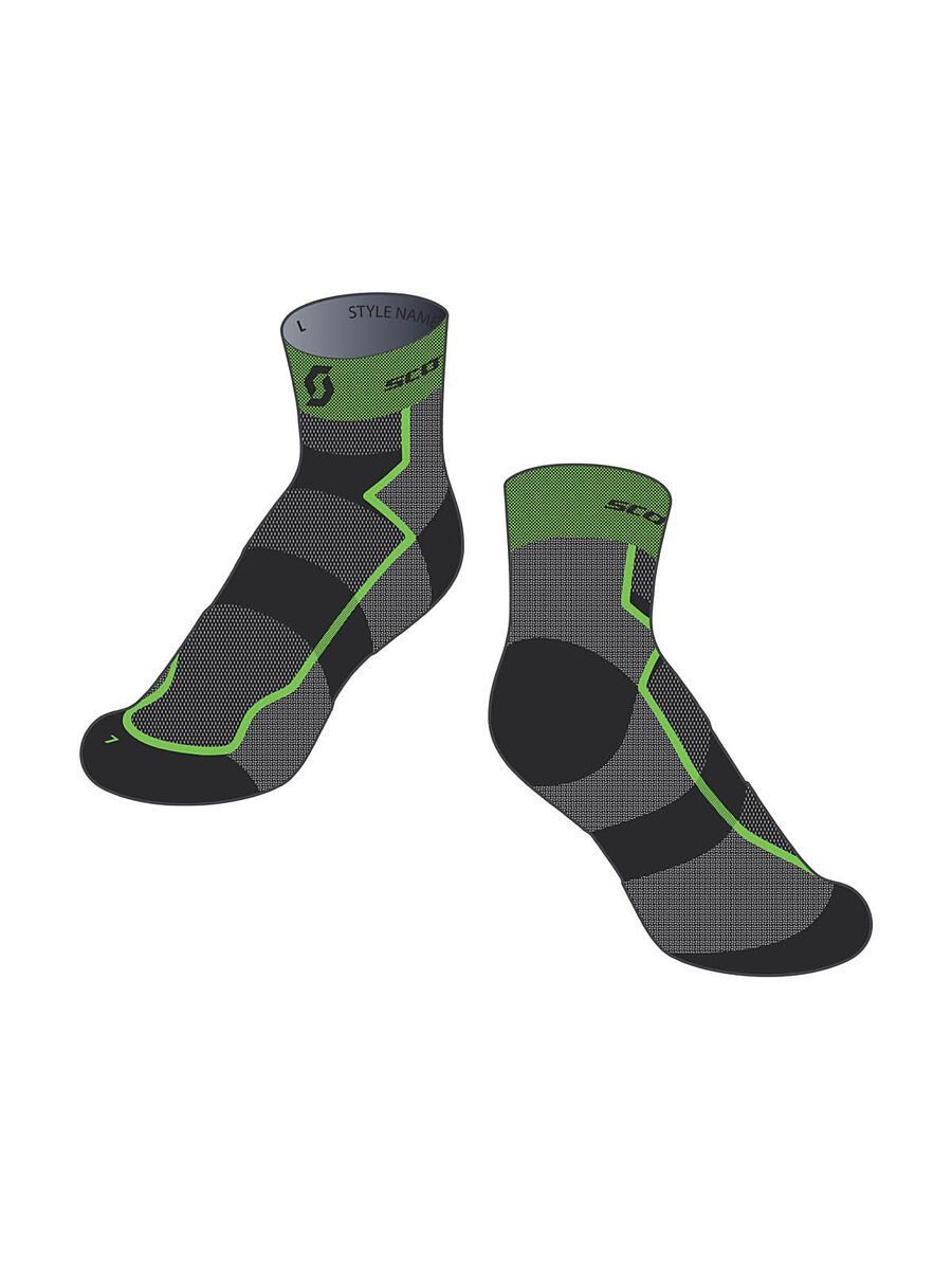 Scott RC Light Socken, black/green - Bild 1