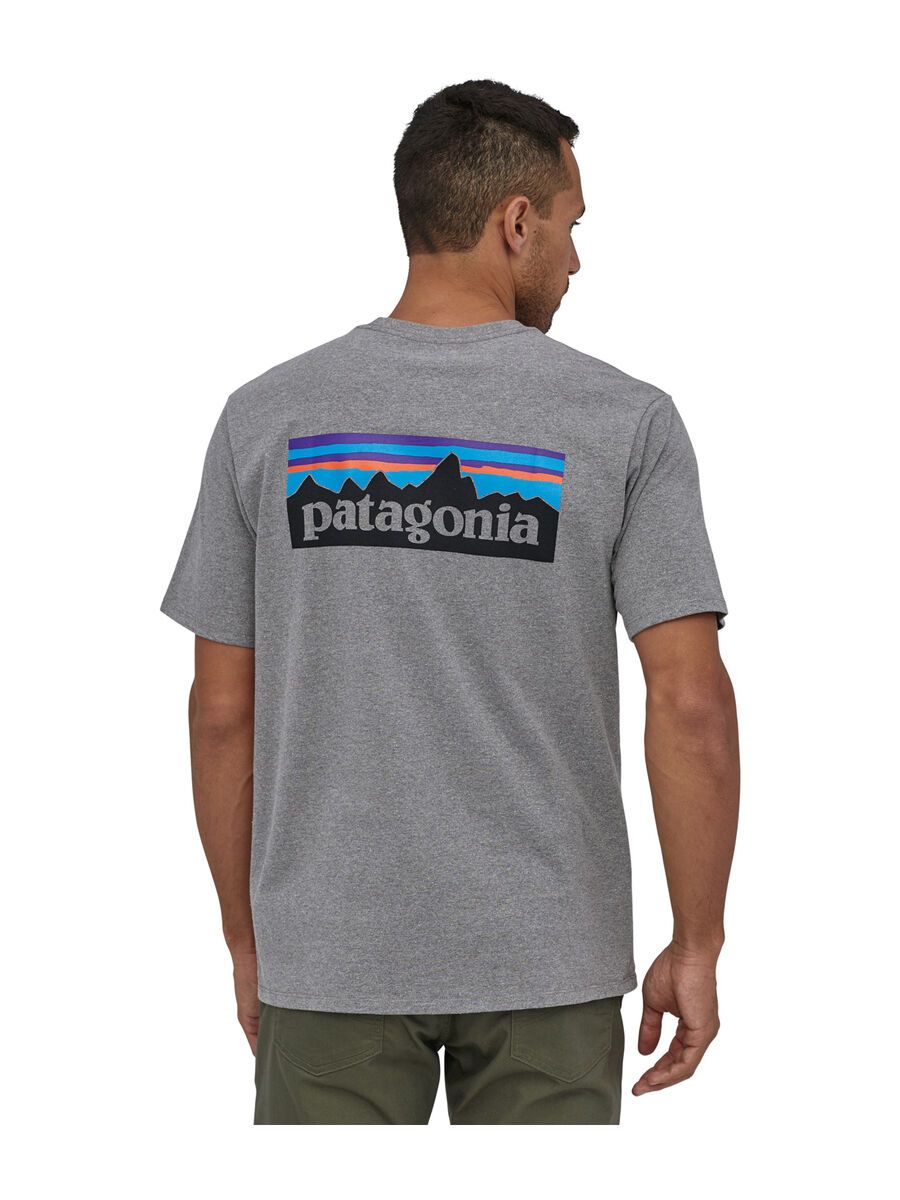 Patagonia Men's P-6 Logo Responsibili-Tee, gravel heather - Bild 4