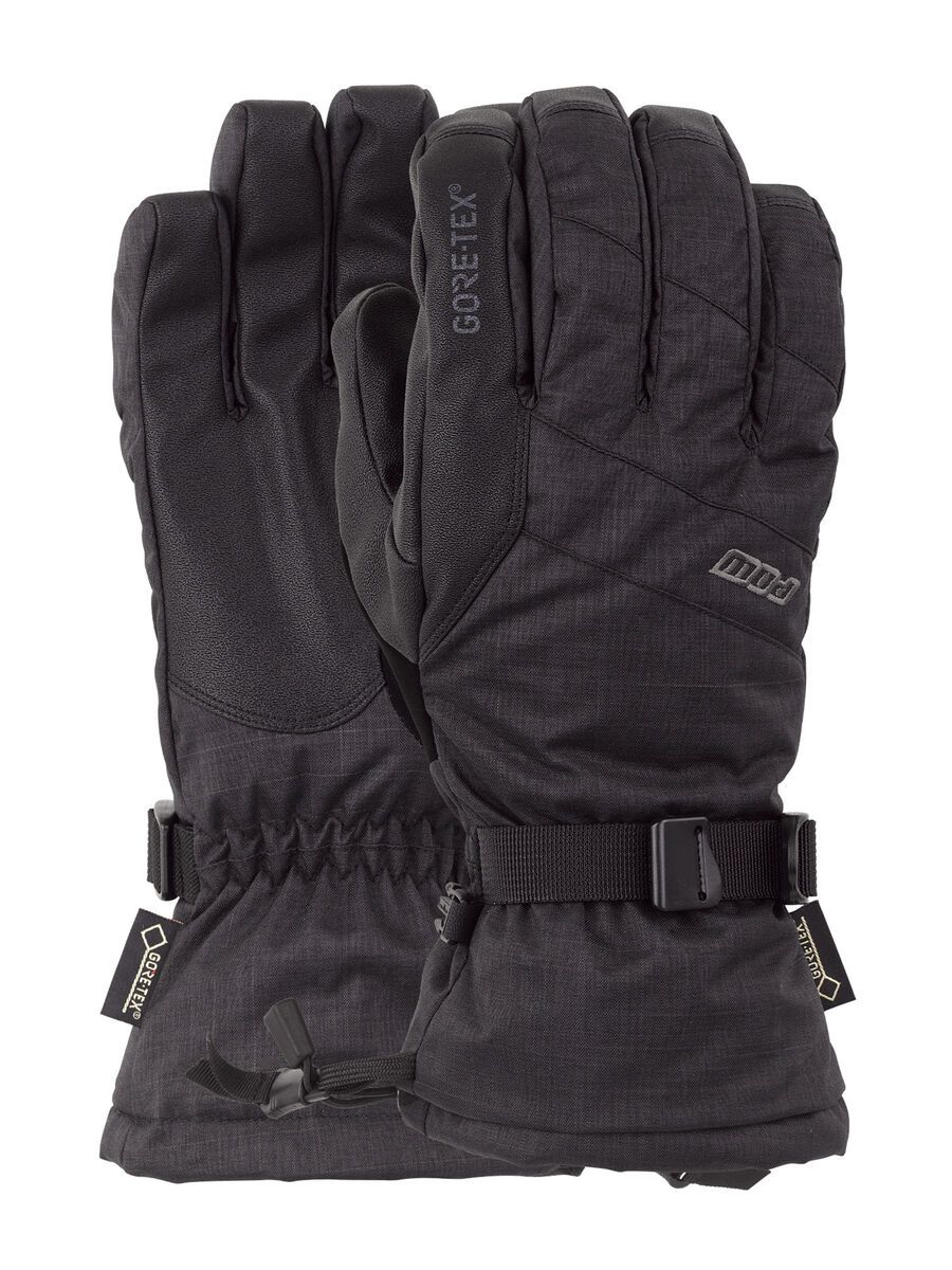 POW Gloves Warner Gore-Tex Long Glove, black - Bild 1