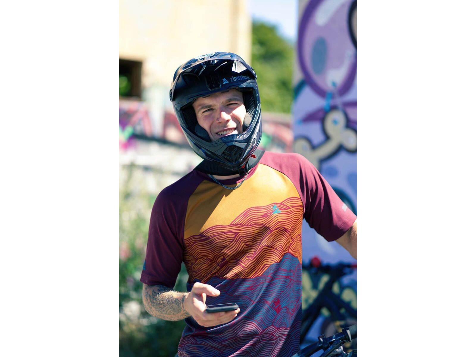 Zimtstern Braapz Shirt SS Men, windsor wine - Bild 4