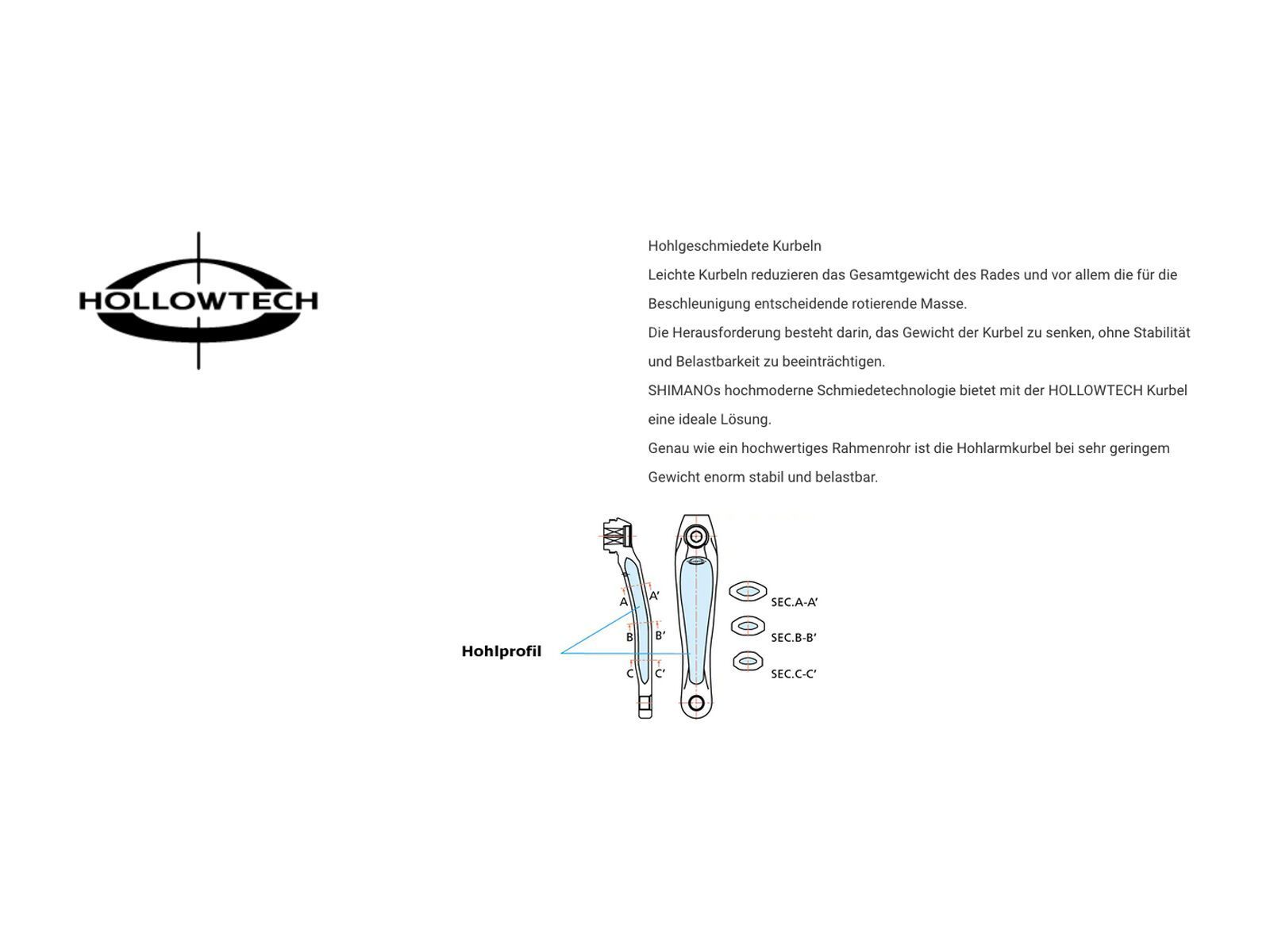 Shimano Ultegra FC-R8100 Hollowtech II - 2x12-fach / 52/36 Z, schwarz - Bild 4