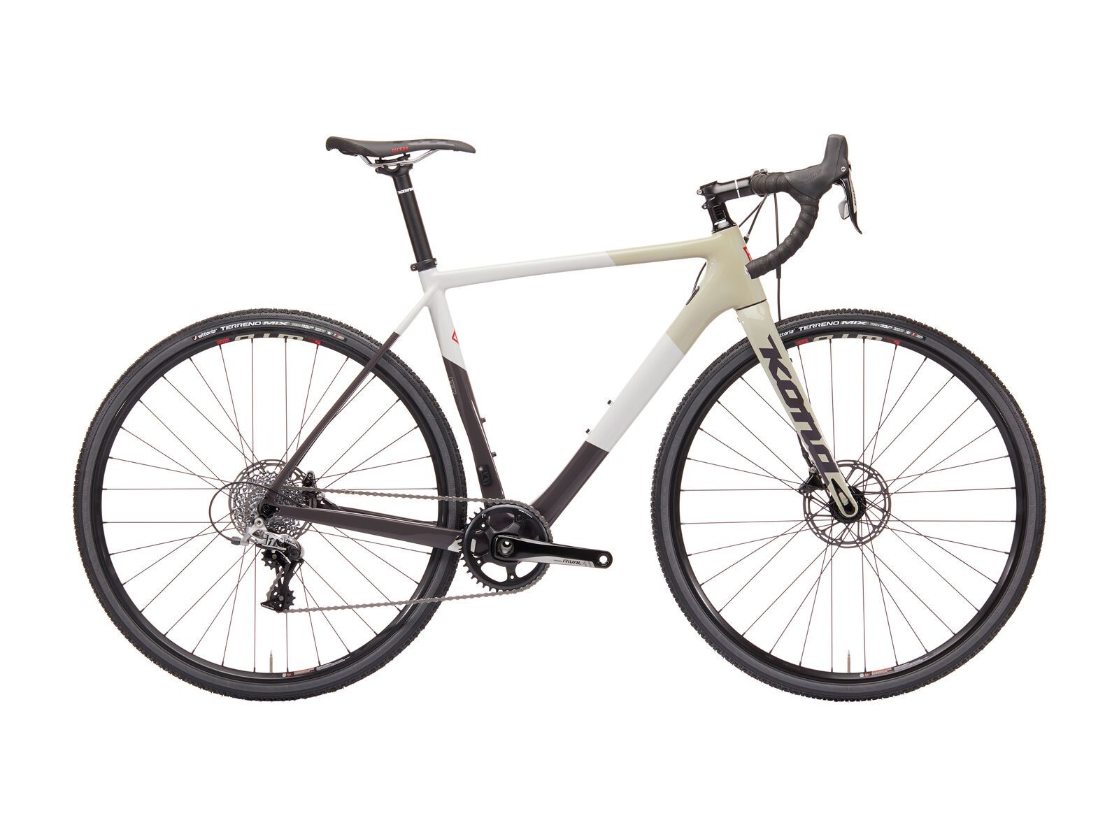 Kona Major Jake, gloss charcoal, cream, & desert tan w/ charcoal & lipstick decals - Bild 1