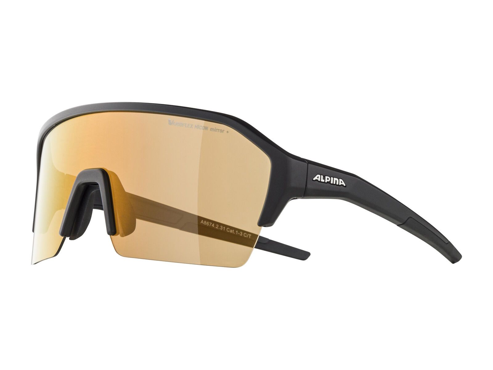 Alpina RAM HR Q-Lite V - Varioflex Mirror Silver, black matt - Bild 4