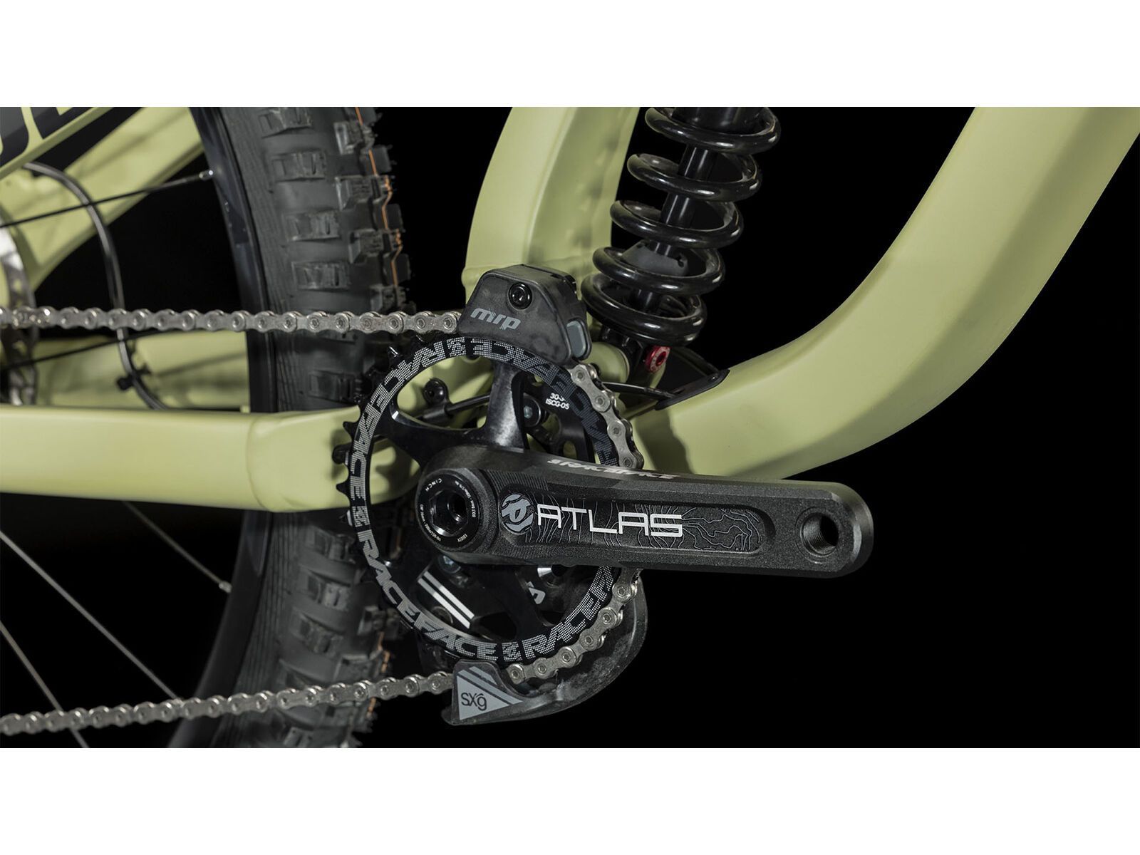 Cube Two15 Race 27.5, lightolive´n´black - Bild 6