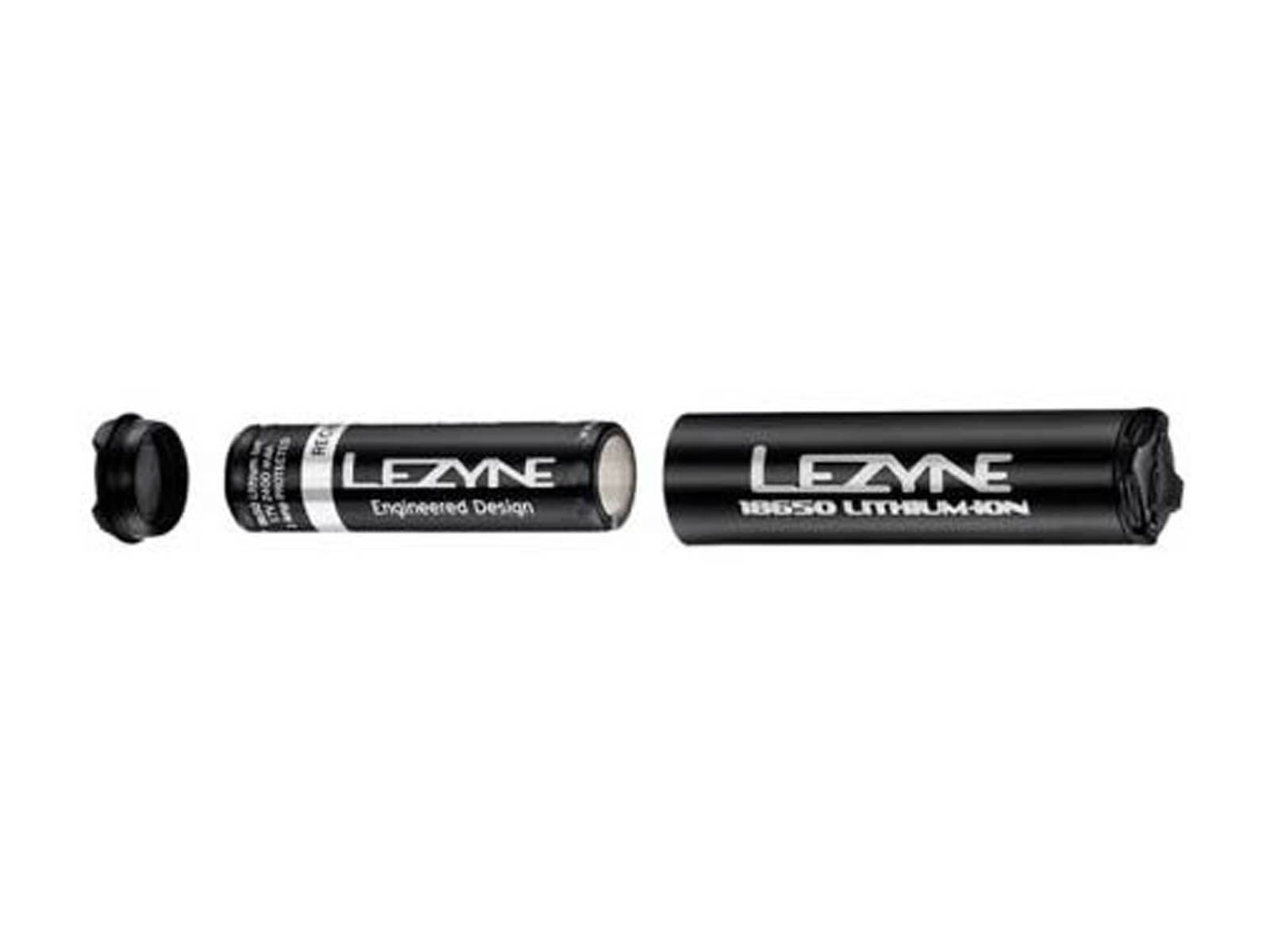 Lezyne Battery LIR18650 V2 + Storage Container, black - Bild 1