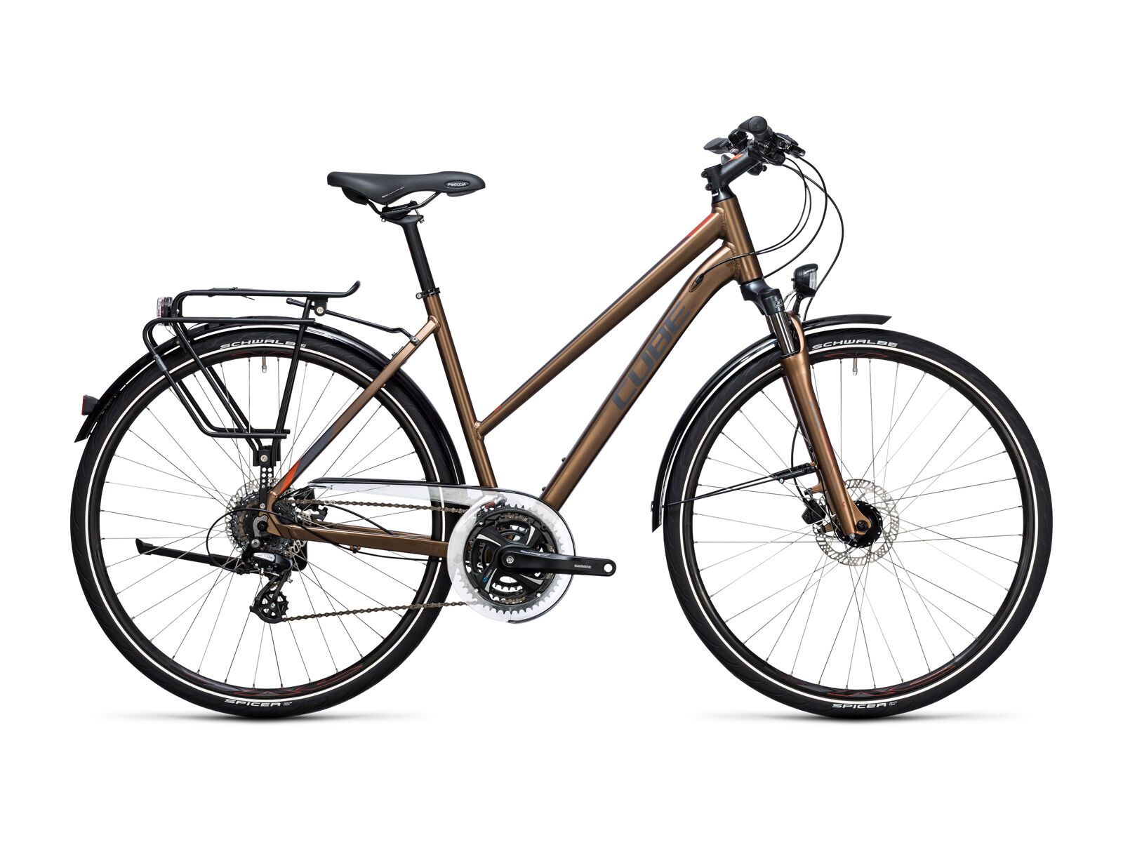 Cube Touring Pro Trapeze, havanna brown´n´orange - Bild 1