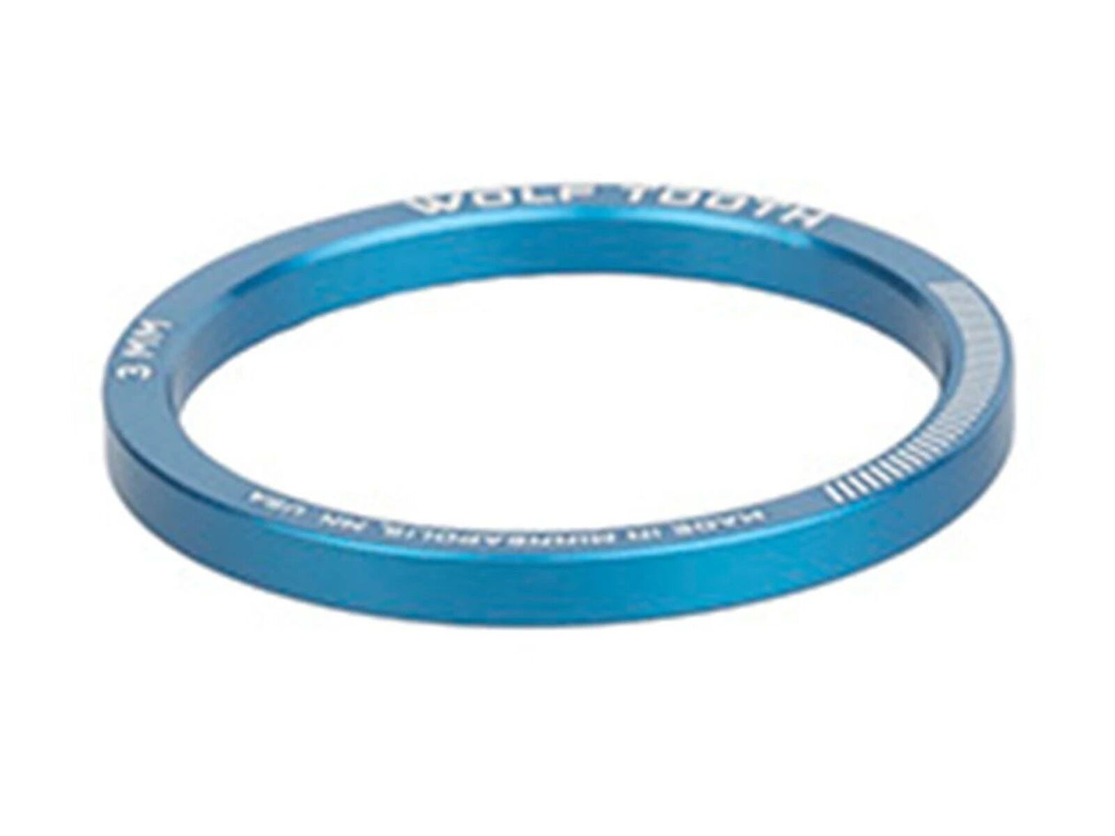 Wolf Tooth Precision Headset Spacers - 3 mm, blue - Bild 1