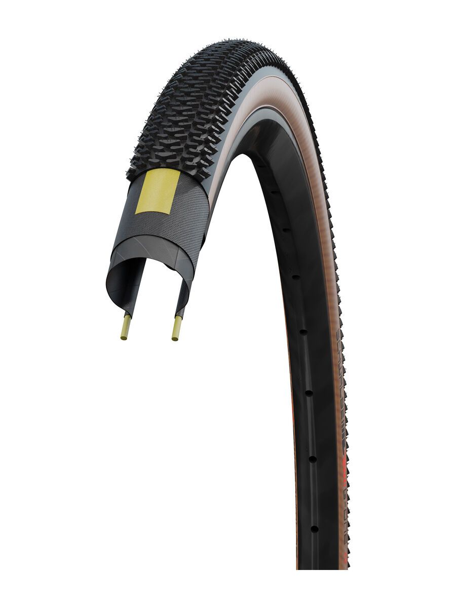 Schwalbe G-One R Evo Addix Race Super Race, V-Guard - 700C, transparent sidewall - Bild 5