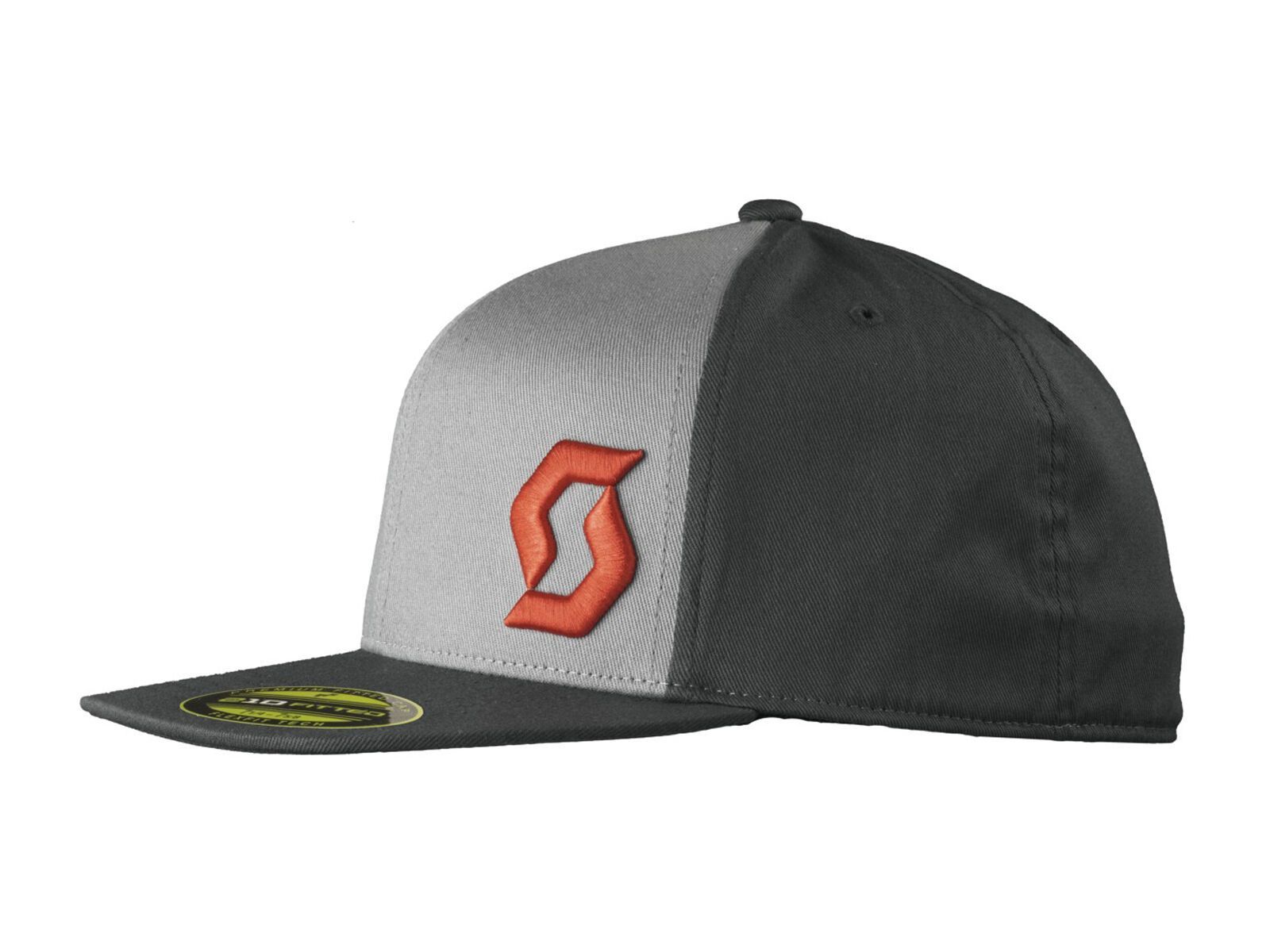 Scott Fitted 210 Cap, grey/orange - Bild 1