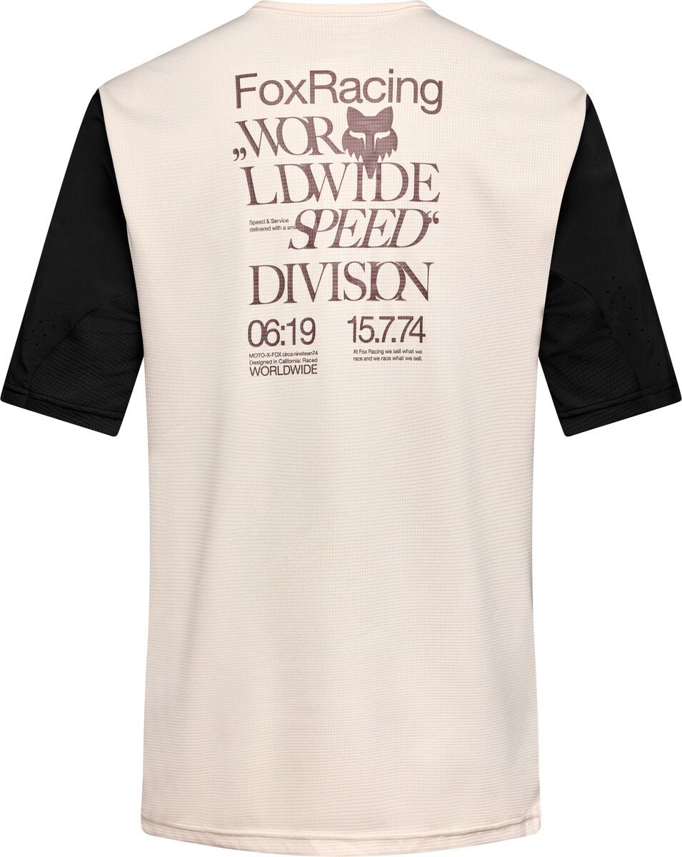 Fox Youth Defend Short Sleeve Jersey Park SE, chalk - Bild 1