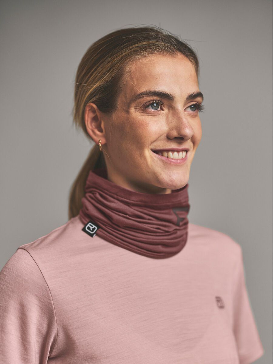Ortovox 120 Merino Cool Tec Logo Neckwarmer, chestnut - Bild 2