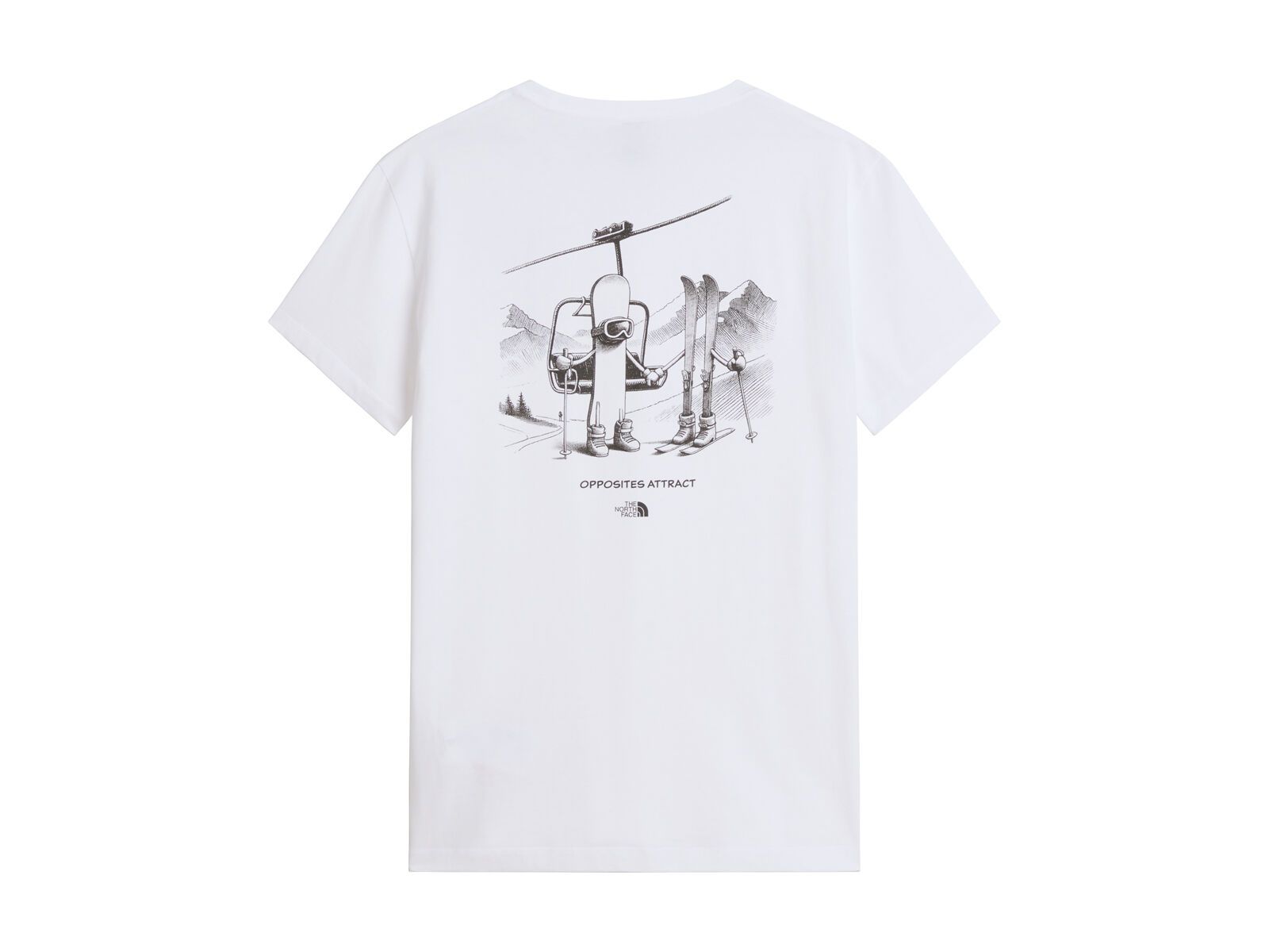 The North Face U Opposites Attract RLX SS Tee Graphic, tnf white - Bild 2