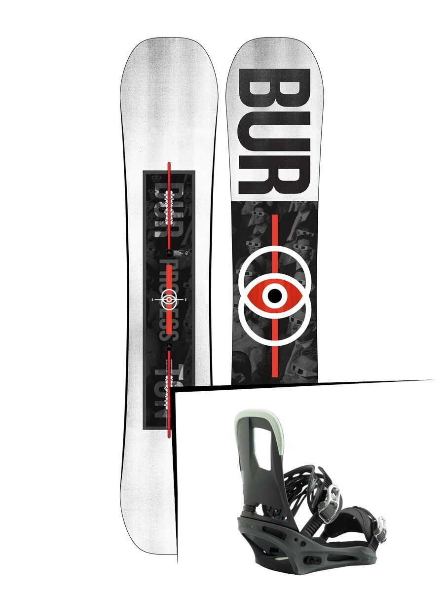 Set: Burton Process 2019 + Burton Cartel salty shark - Bild 1