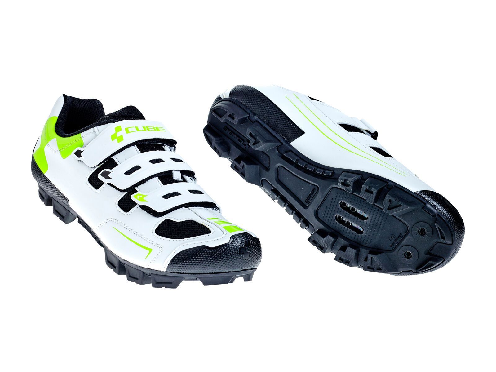 Cube Schuhe MTB CMPT, white´n´green´n´black - Bild 1
